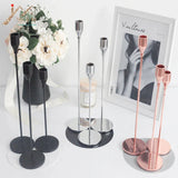 IMUWEN Metal Candle Holders Luxury Candlestick Fashion Wedding