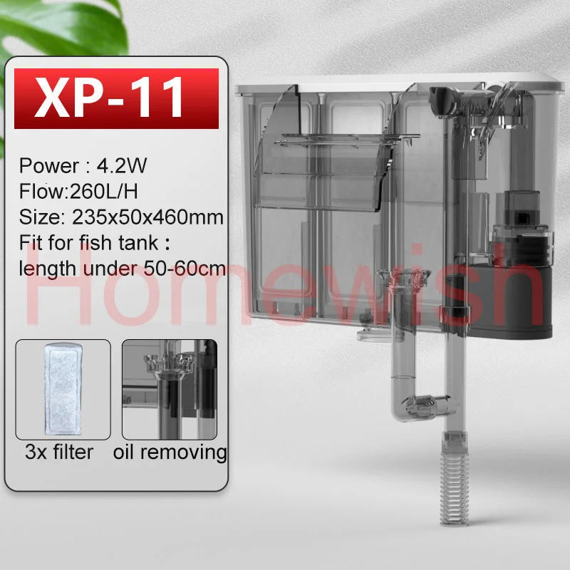 220V Upgrade Aquarium External Waterfall Filter Cleaner Silent