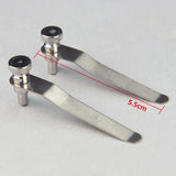 A Pair Stainless Steel Specimen Presser Holder Slides