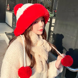 2021 New Pompom Winter Hats For Wome Earmuffs