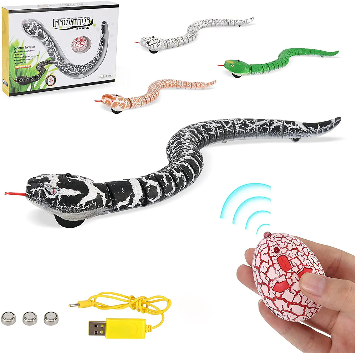 Realistic Remote Control Snake RC Animal Scary Toy