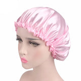 New Women Satin Night Sleep Cap Hair Bonnet