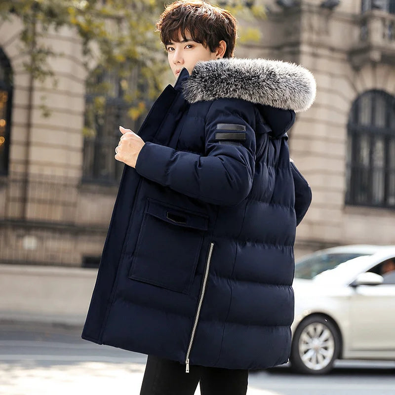 Jacket Winter Men Clothing Streetwear Down Cotton Coat