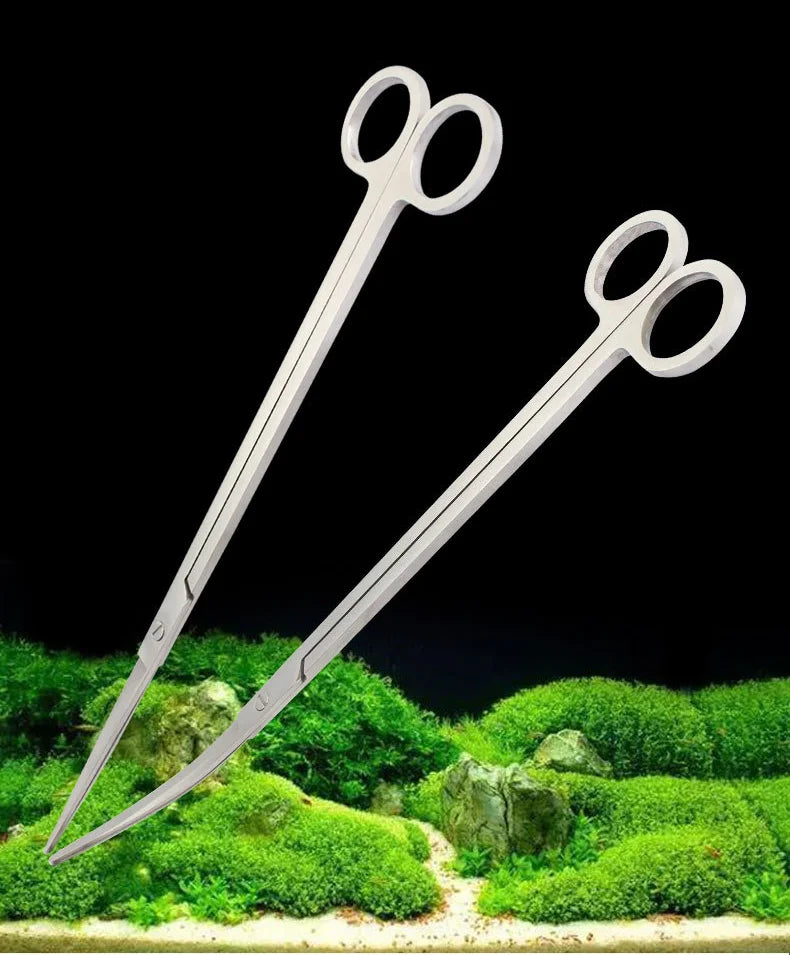 Aquarium Tools Stainless Steel Scissors Aquarium Cleaner Fish