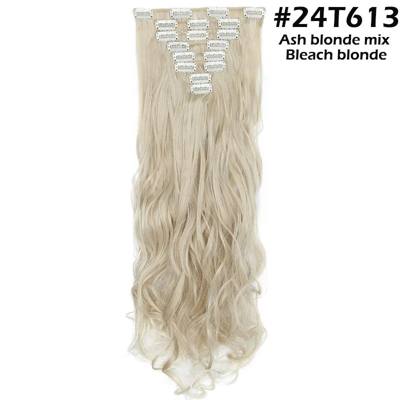 S-noilite Synthetic 24inch 140g 8PCS/set Clip In On