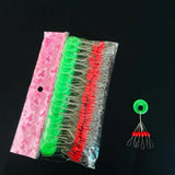 100set 600pcs Fishing Line Rubber Stopper Resistance Beans