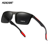 KDEAM Rectangular Ultra Light TR90 Sunglasses Men Polarized