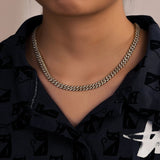 6mm 8mm Width Fashion Miami Cuban Chain Necklace