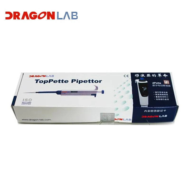 DLab Single-channel Adjustable Volume Mechanical Pipette-TopPette Dragon lab