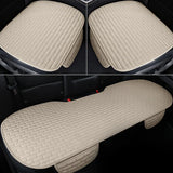 Car seat cover front/Rear Flax Seat Protect Cushion