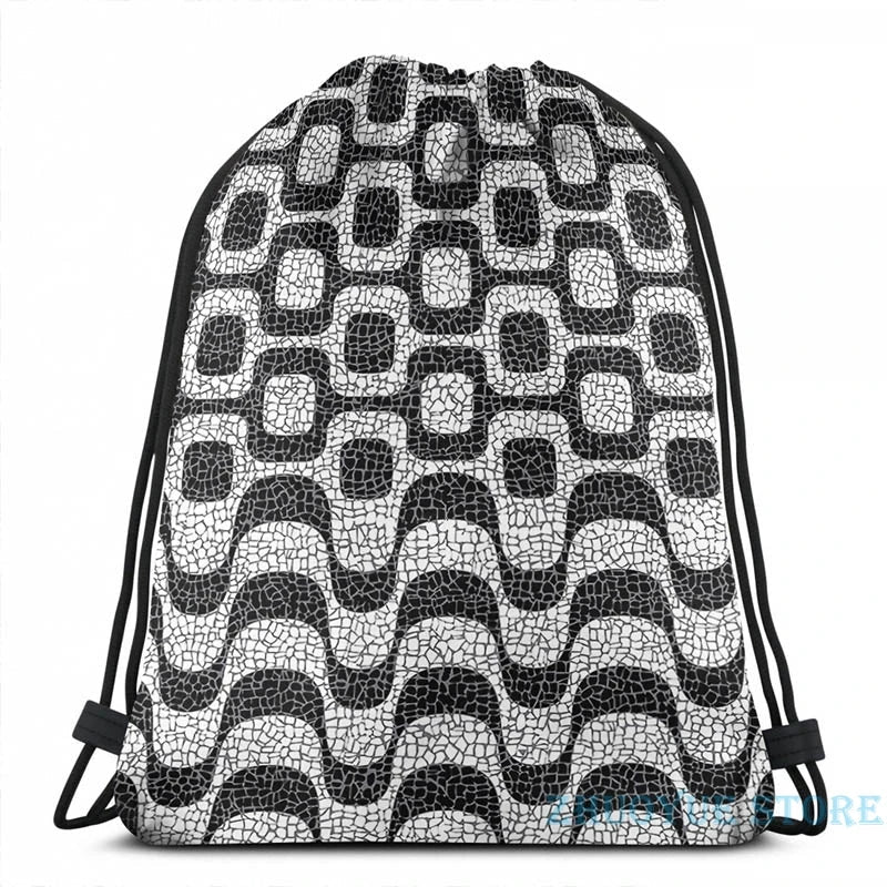Funny Graphic print Copacabana Ipanema USB Charge Backpack