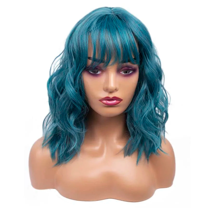 Amir Brown Wigs Synthetic Natural Wavy Wigs for
