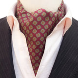 Men Vintage Polka Dot Wedding Formal Cravat Ascot