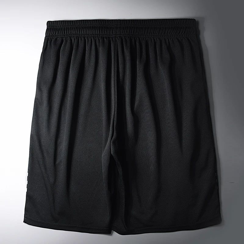 Black Running Shorts Men Fitness Gym Training Sports