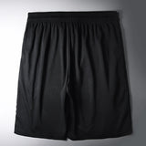 Black Running Shorts Men Fitness Gym Training Sports