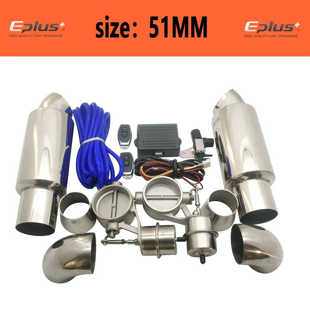 EPLUS Car Exhaust Pipe Control Valve Sets Vacuum