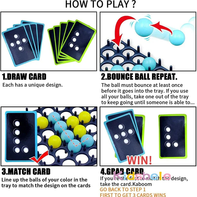 Kids Ball Bouncing Game Parent-child Interaction Board Game