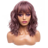 Amir Brown Wigs Synthetic Natural Wavy Wigs for
