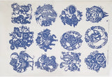 Pottery ceramics clay Transfer paper glaze underglaze flower