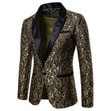 Men's Floral Party Dress Suit Stylish Dinner Jacket