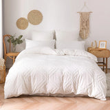 WOSTAR Summer white pinch pleat duvet cover 220x240cm