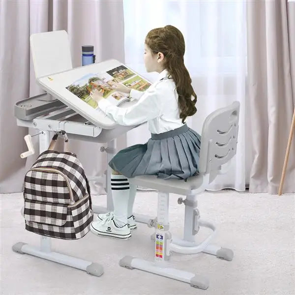 70/80 CM Kids Desk and Chair Set Height