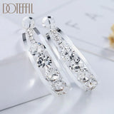 DOTEFFIL 925 Sterling Silver Gold Black Geometric Rhombus
