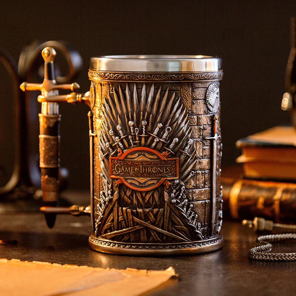 GOT Mug Goblet Stainless Steel Resin 3D Beer