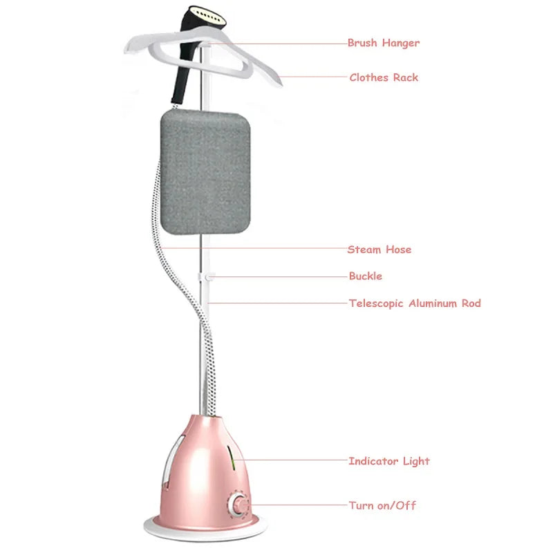 2000W Upright & Handheld Garment Steamer 1.8L Fabric