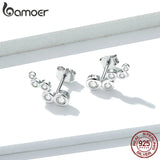 bamoer Shiny Bubble Long Stud Earrings for Women