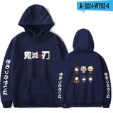 Anime Hoodie Demon Slayer Oversized Hoodies Sweatshirts Men/Womens