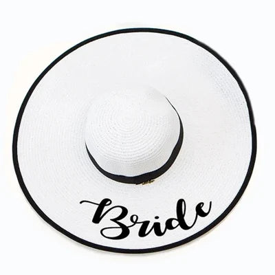 Customized Beach Hat Floppy Beach Hats Customized Bride