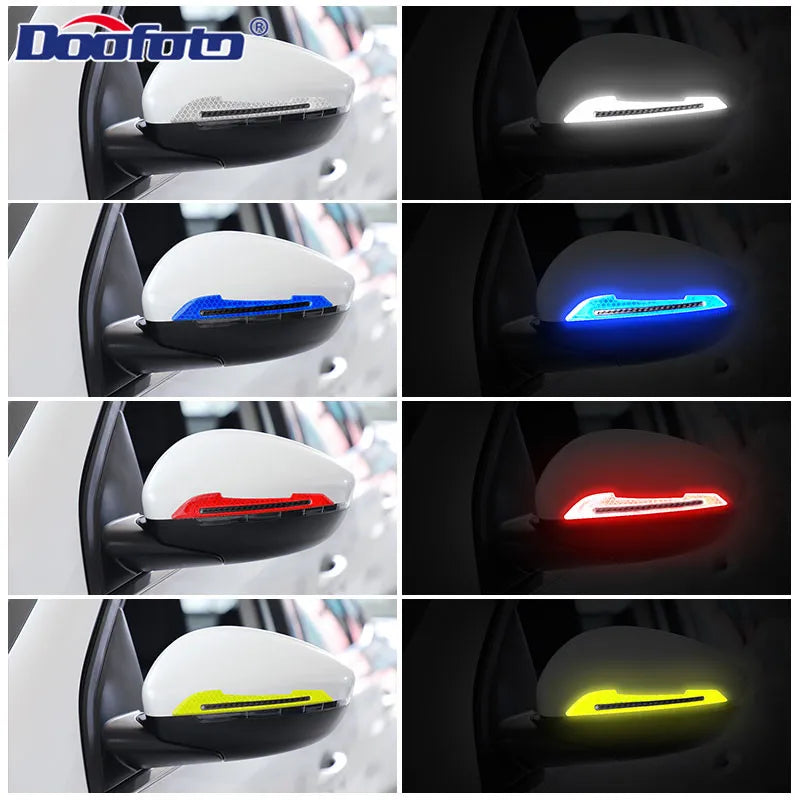 2PCS Car Bumper Reflective Strips Safety Warning mark
