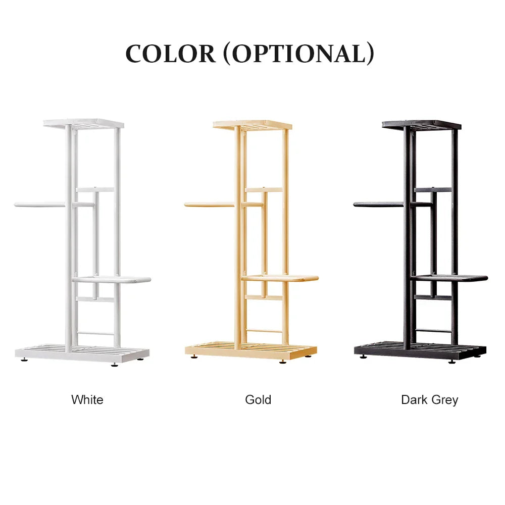 4-Tier Metal Plant Stand Flower Pot Stand Flower