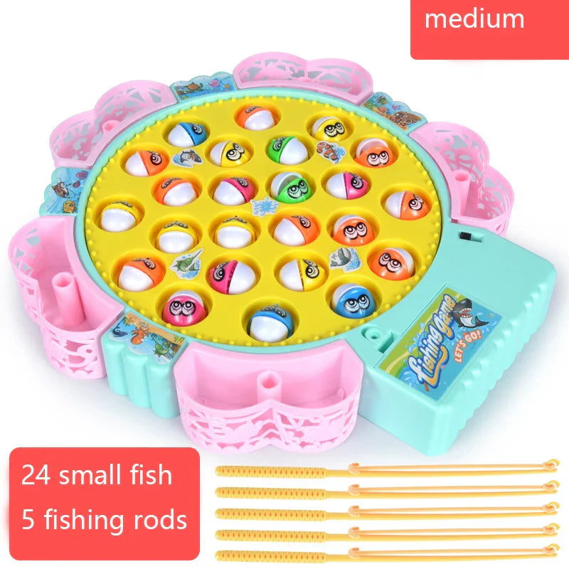 New Kids Fishing Toys Electric Rotating Fishing Play