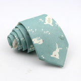 New Floral Tie For Men Skinny Casual Cotton