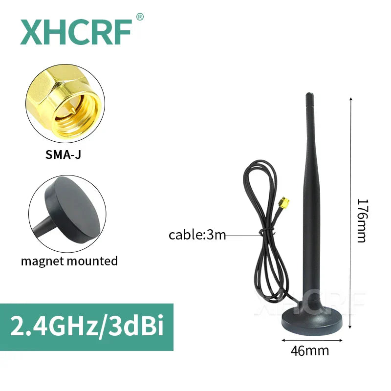 2.4GHz WiFi Antenna for Internet Communication Magnetic 2.4