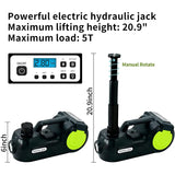 12V 5 Ton Electric Car Jack Hydraulic Digital