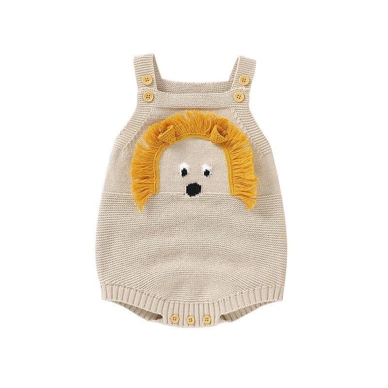 Baby Bodysuit Cute Cartoon Lion Toddler Infant Onesies