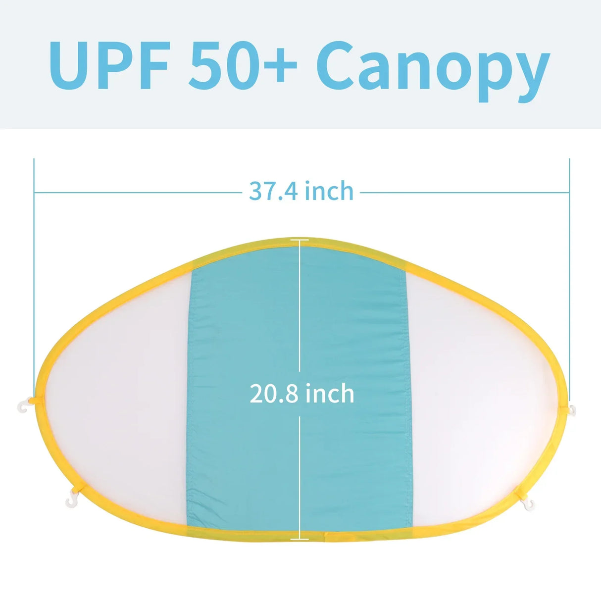 Baby Swim Float Removable Canopy UPF 50+ UV