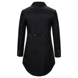 Gothic Victorian Tailcoat Jacket Men Steampunk Medieval Cosplay