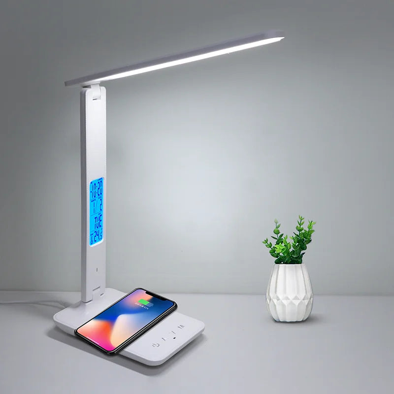 Hot QI Wireless Charging LED Desk Lamp 10W