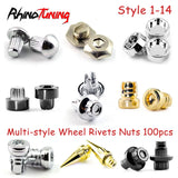 100pcs Various Sizes Wheel Rivets Nuts For Rim