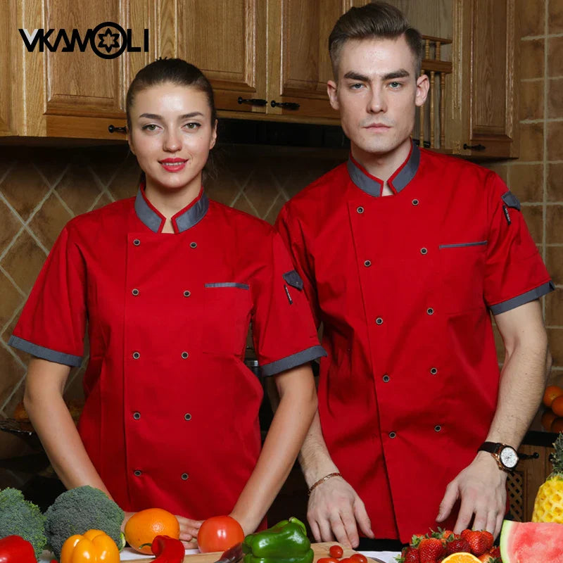 chef shirt Chef Jacket Long Adjustable Sleeve Men
