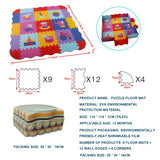 EVA Foam Play Mat with Fence Baby Puzzle