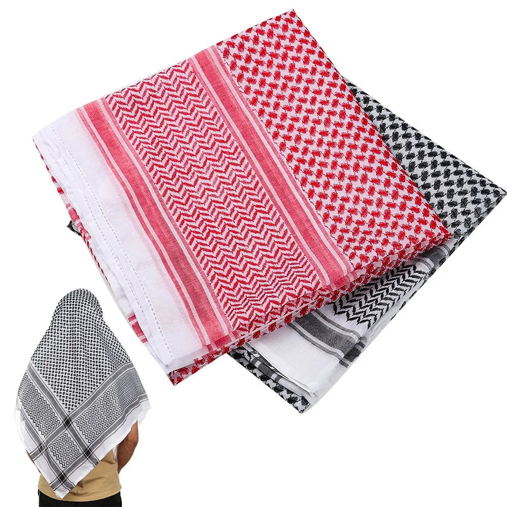 Square Neck Wrap Multifunction Headwrap Arabic Turban Hijab