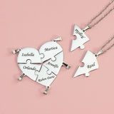 Personalized 5 Stars Reviews stainless steel Heart Shape