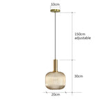 Retro restaurant colorfull glass pendant lights Creative living