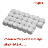 TYRY.HU 50-500Pcs 12mm Silicone Letter Beads BPA-Free Colorful