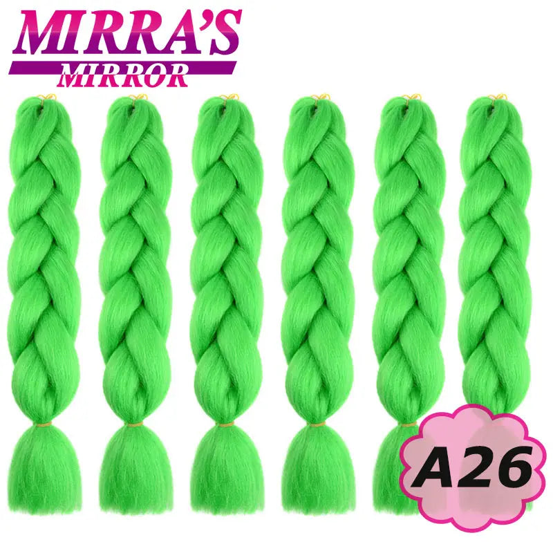 Synthetic Jumbo Braids Hair Omber Braiding Hair Extensions for Women Yaki Texture Black Blue Fake Hair Mirra’s Mirror